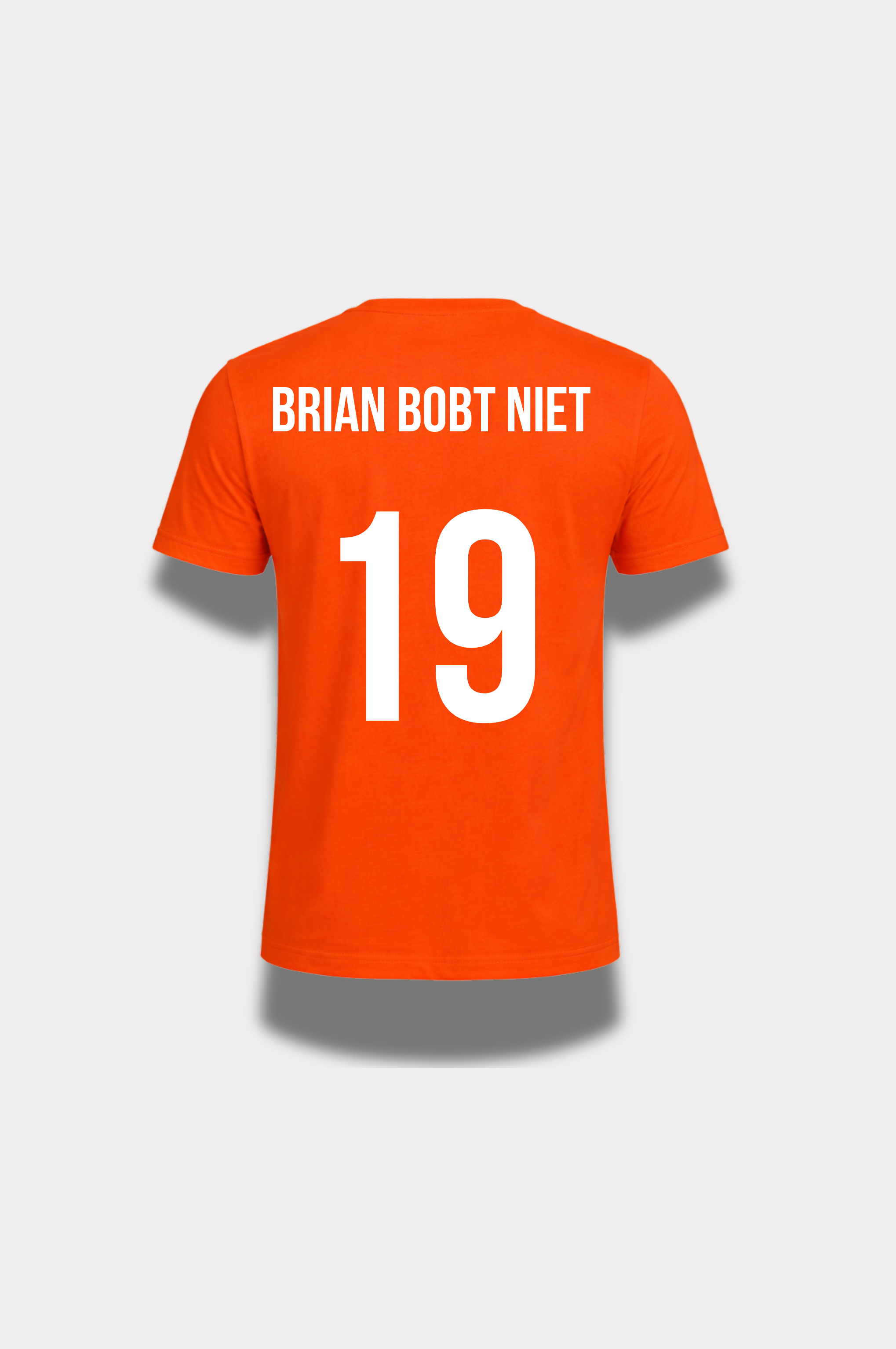 Oranje Brian Bobt Niet shirt