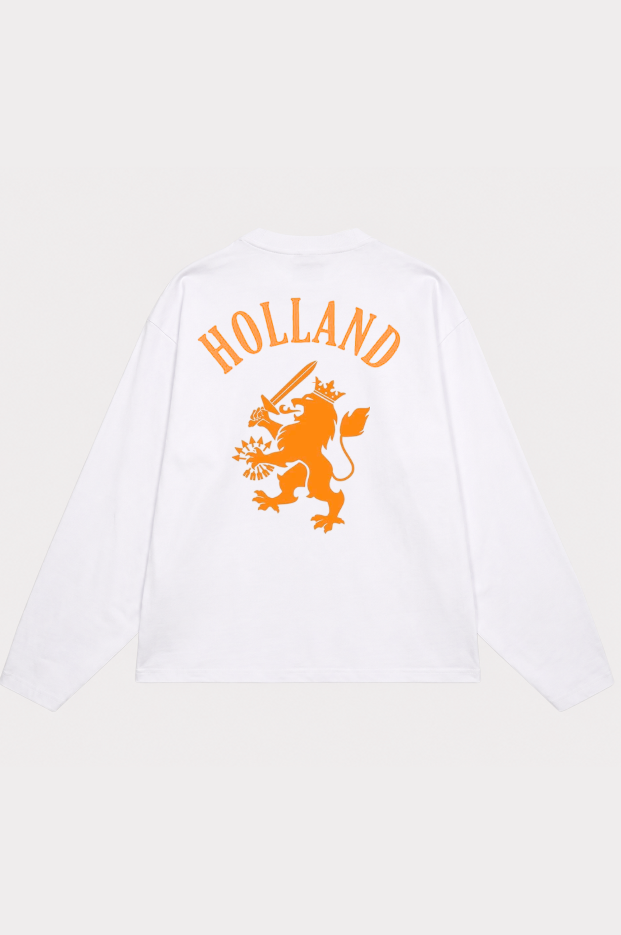 holland lion longsleeve oranje leeuw opdruk achterkant wk 2026
