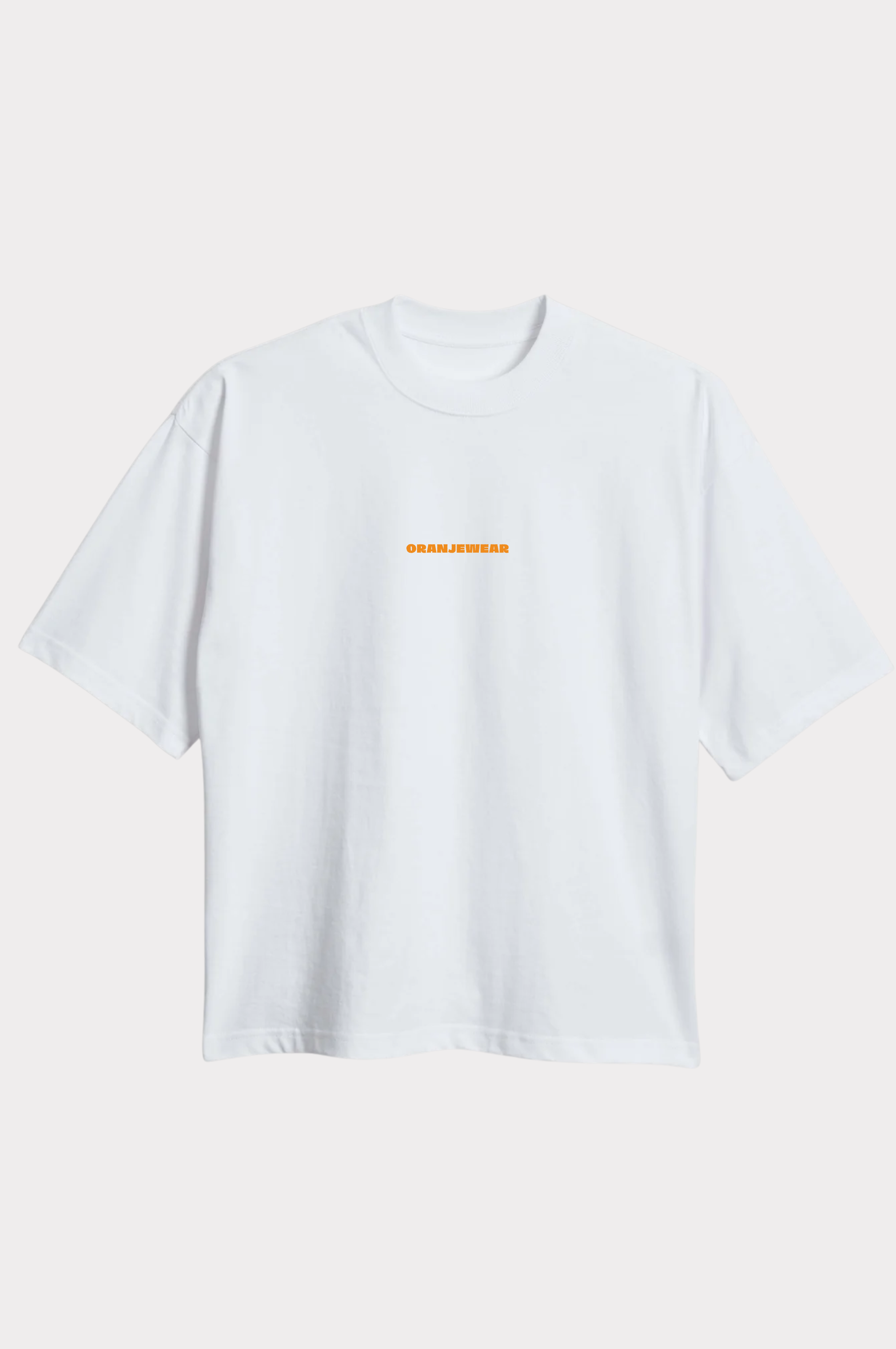 wit oversized shirt voorkant oranje leeuw WK 2026 OranjeWear