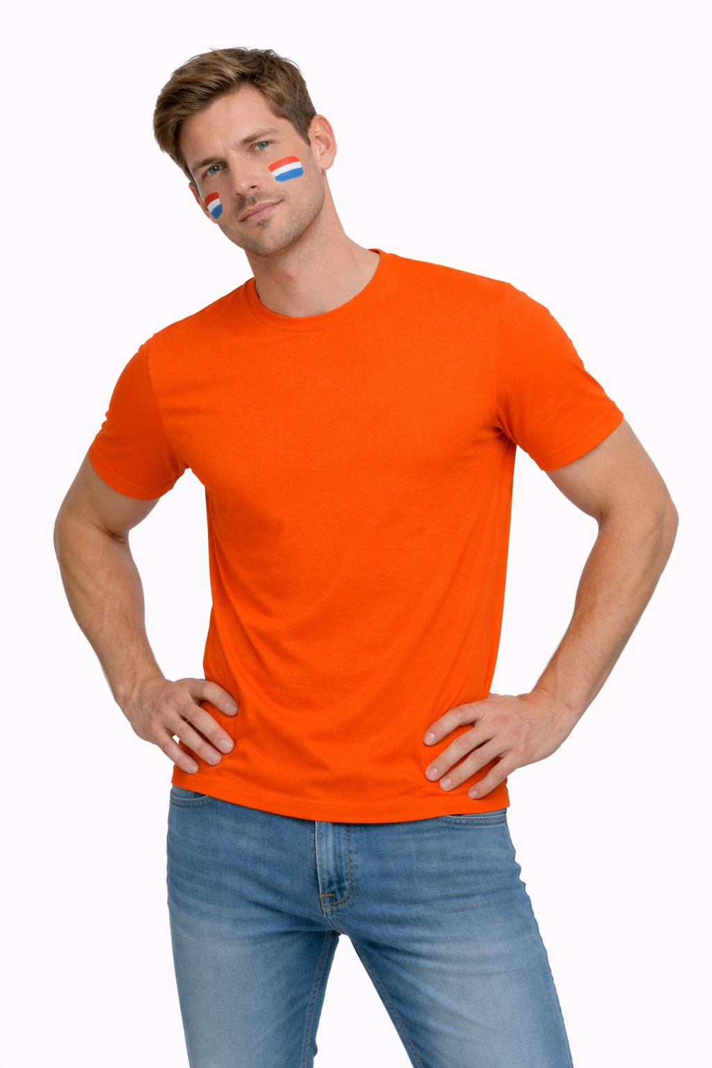 Oranje T-shirt Heren