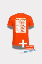Oranje Uitslagen Shirt WK 2026