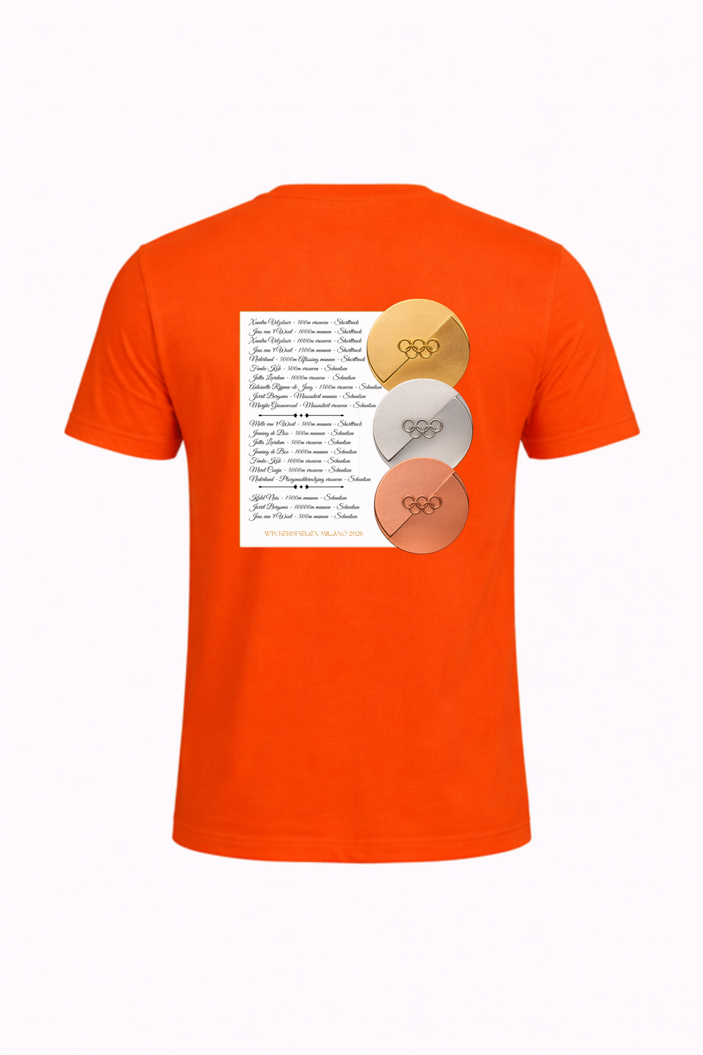 Oranje T-shirt Olympische Spelen