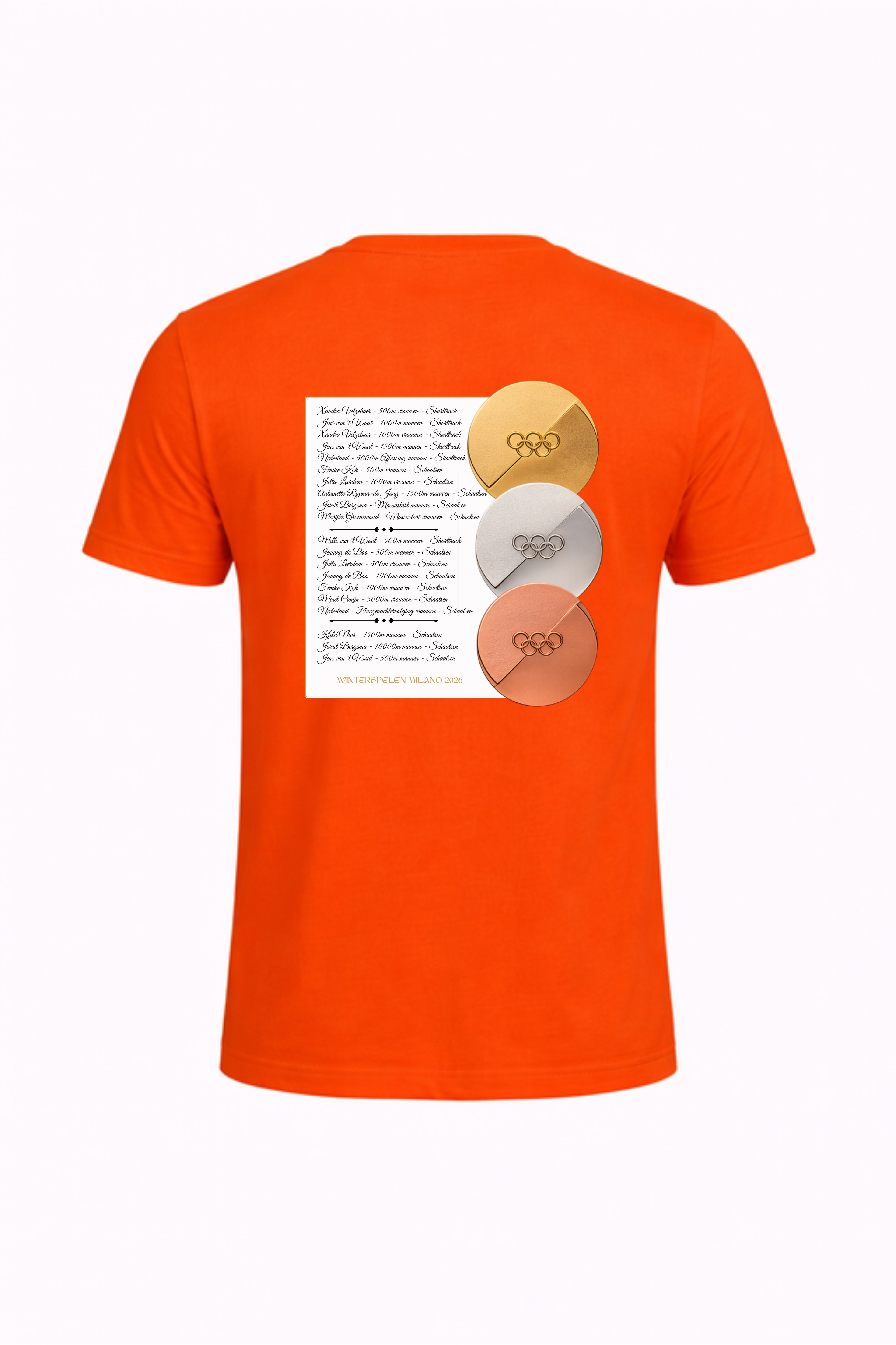 Oranje T-shirt Olympische Spelen